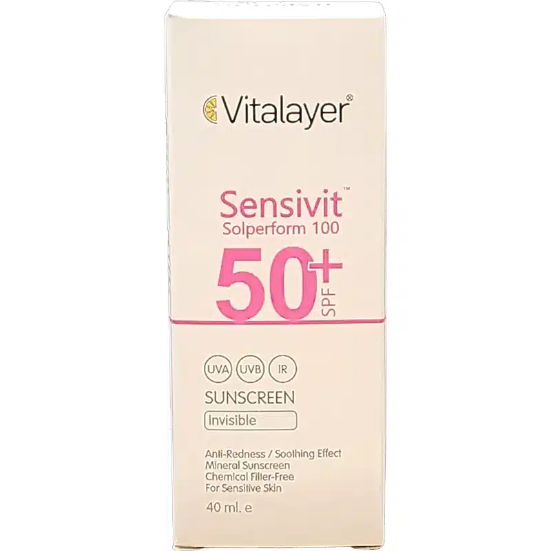 کرم ضد آفتاب SPF50 پوست حساس ویتالیر (50 میلی لیتر)