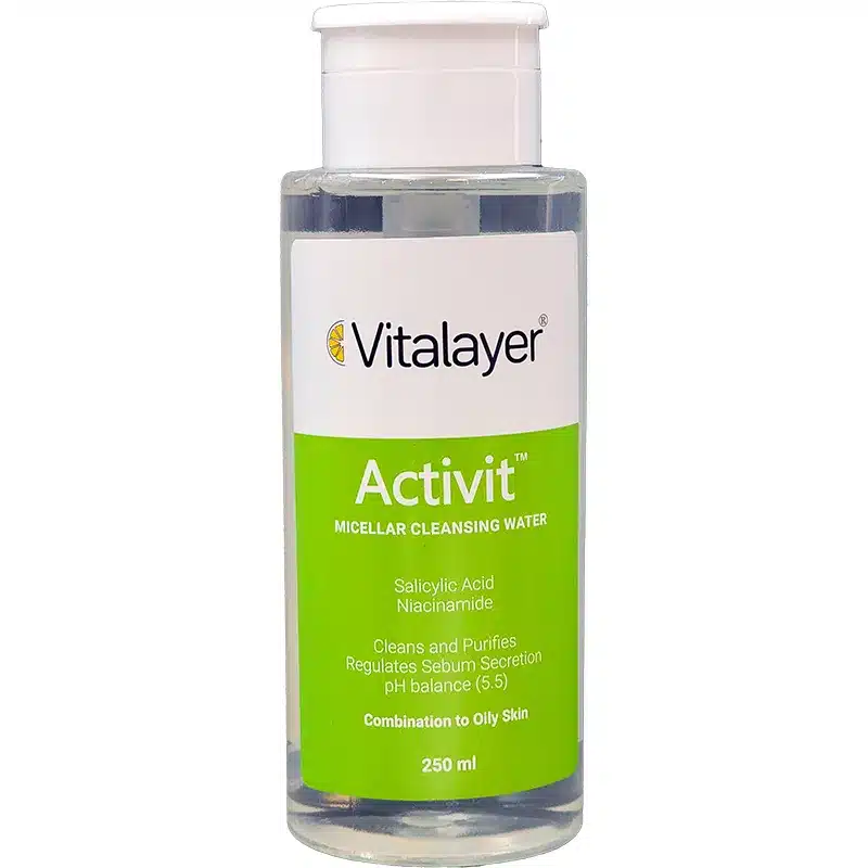 محلول پاک کننده آرایش اکتی ویت ویتالیر برای پوست چرب و مختلط