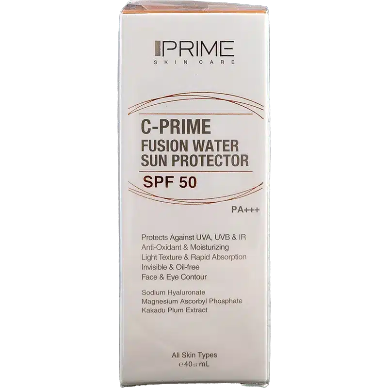 فلوئید ضد آفتاب SPF50 فیوژن واتر پریم دارای ویتامین C (40 میلی لیتر)